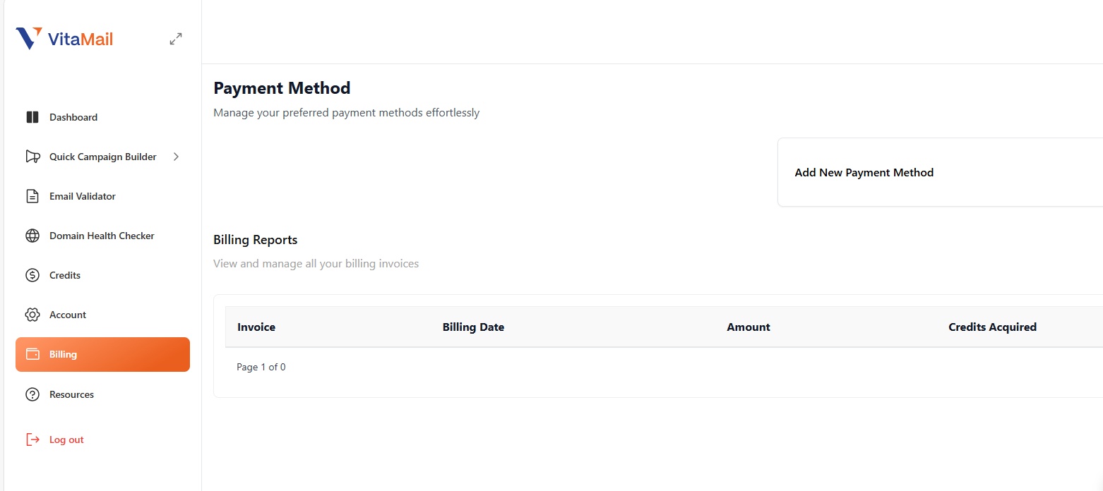 billing section