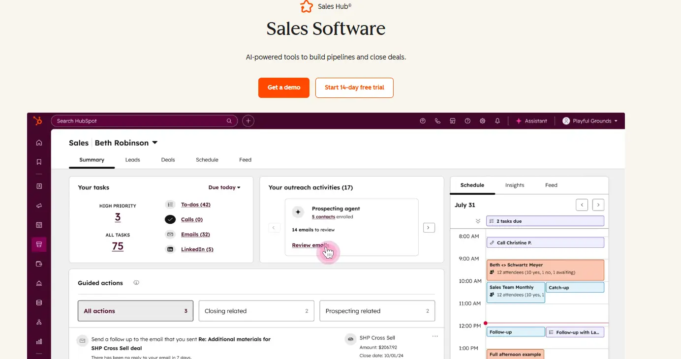 HubSpot Sales Hub