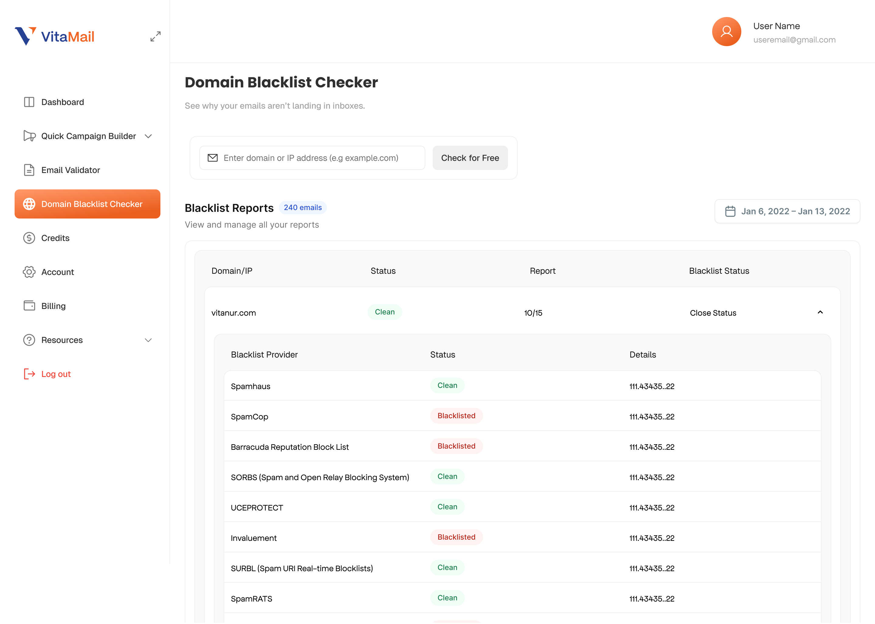 Domain health ckecker