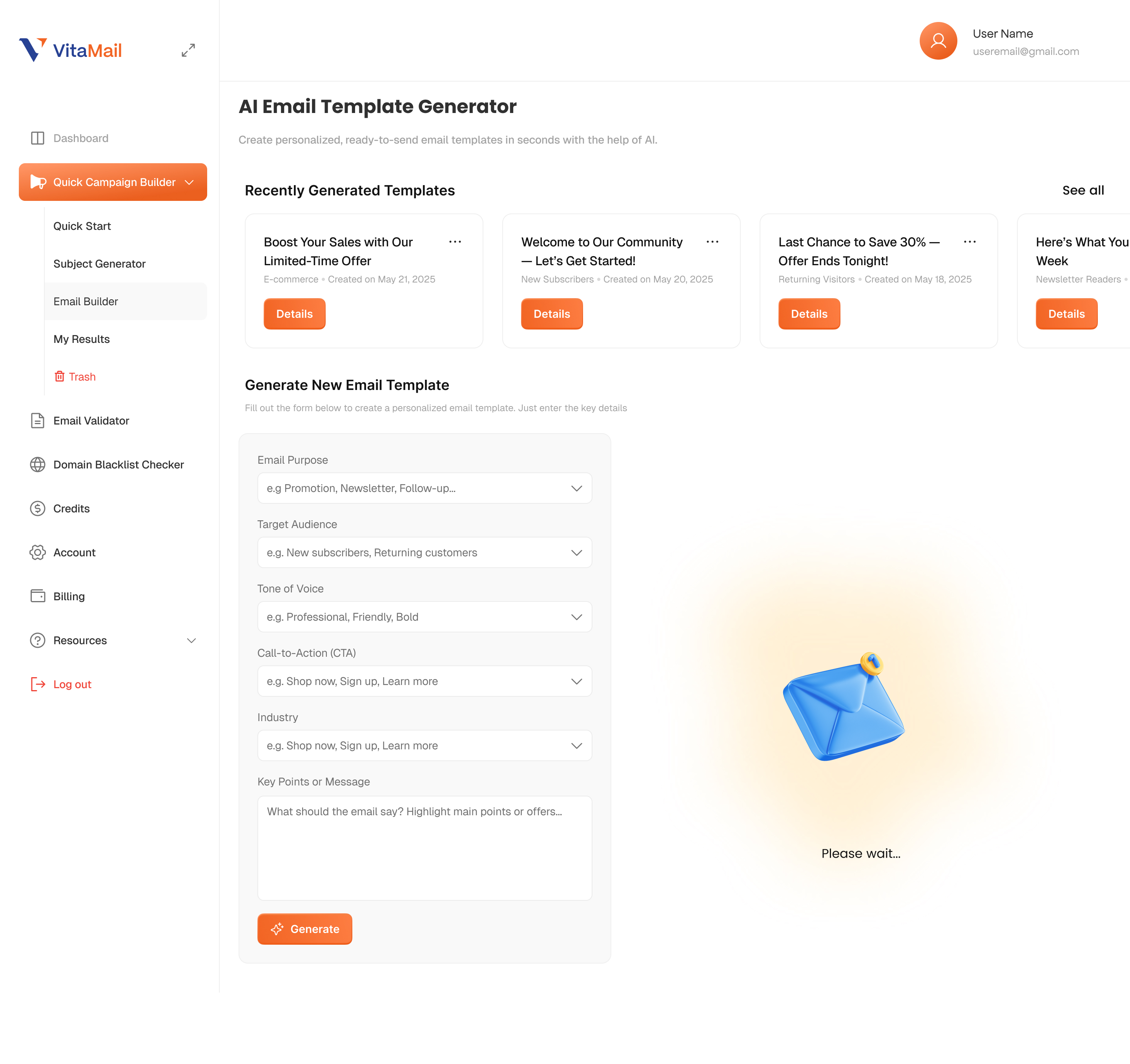 Email Template Generator