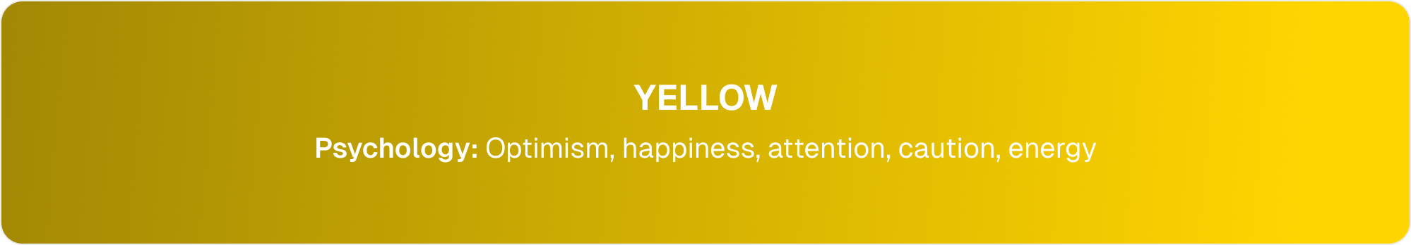 yellow color psychology in email marketing