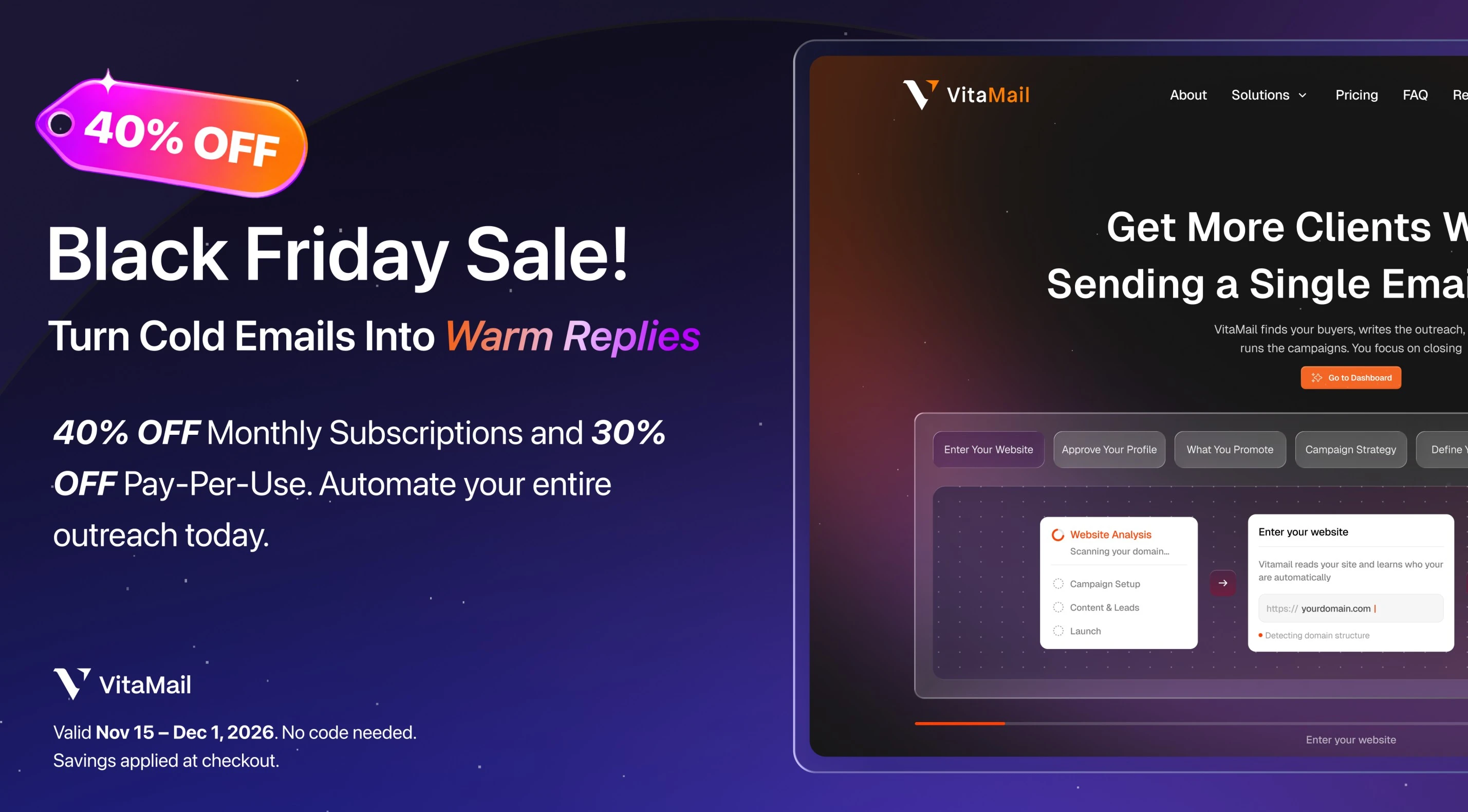VitaMail BFCM deal