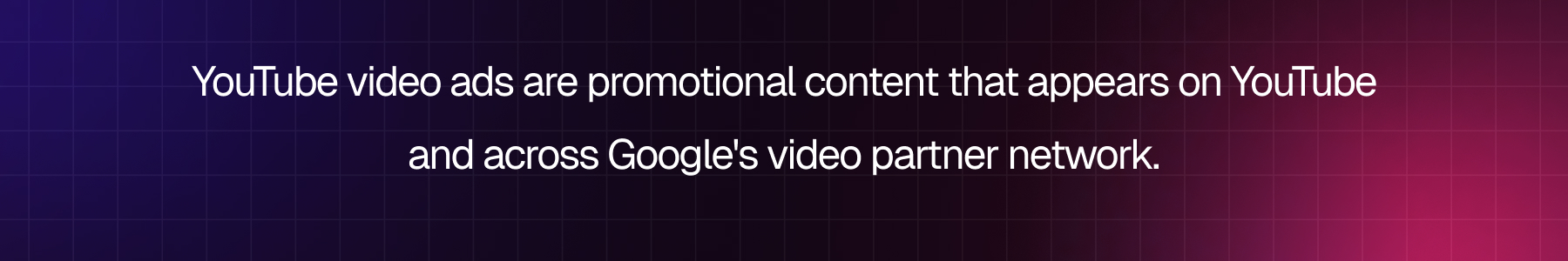 youtube/video ads