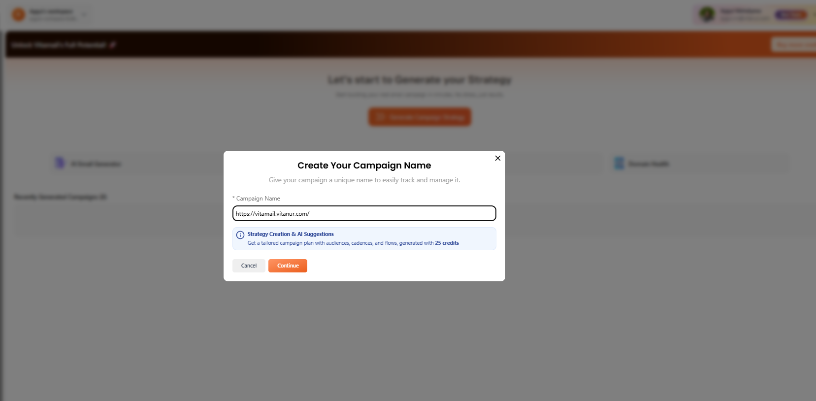 VitaMail V5 onboarding