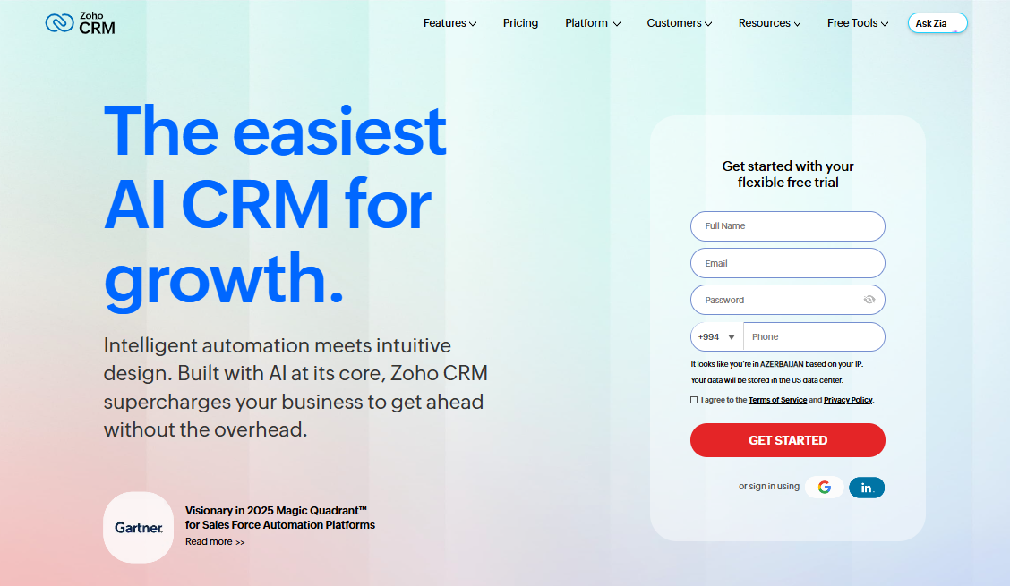 Zoho CRM