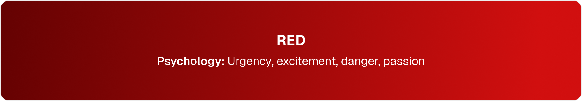 red color psychology in email marketing